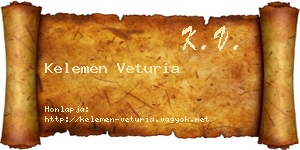 Kelemen Veturia névjegykártya